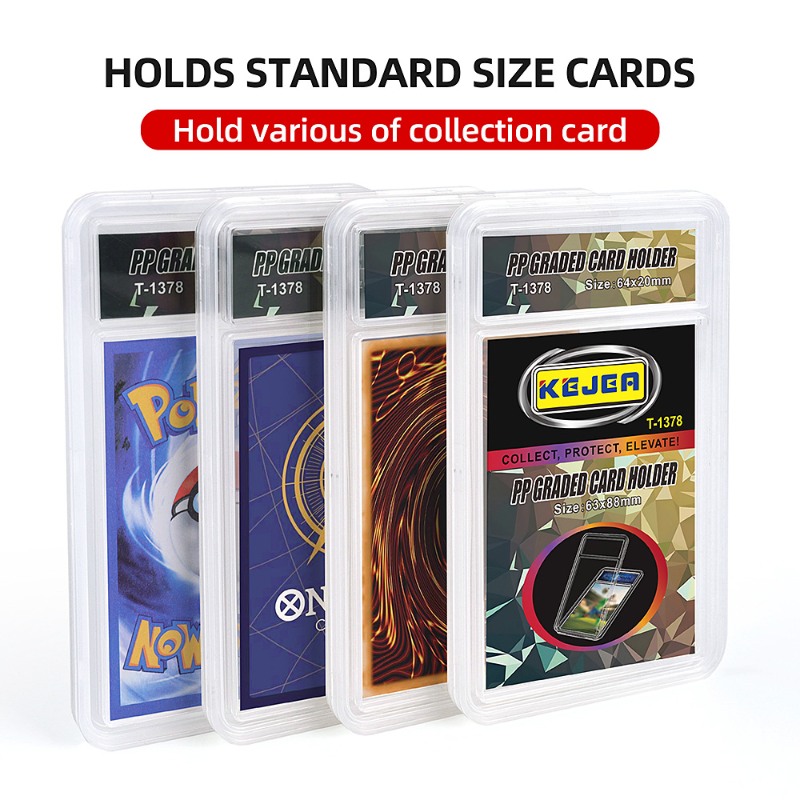 Transparent PP Graded Trading Card Sport Holder Baseball Graded Card Slab Psaed Slab Protector Cases (2)