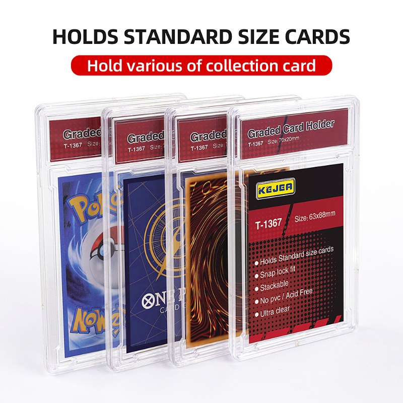 Transparent PP Graded Trading Card Sport Holder Baseball Graded Card Slab Psaed Slab Protector Cases (28)