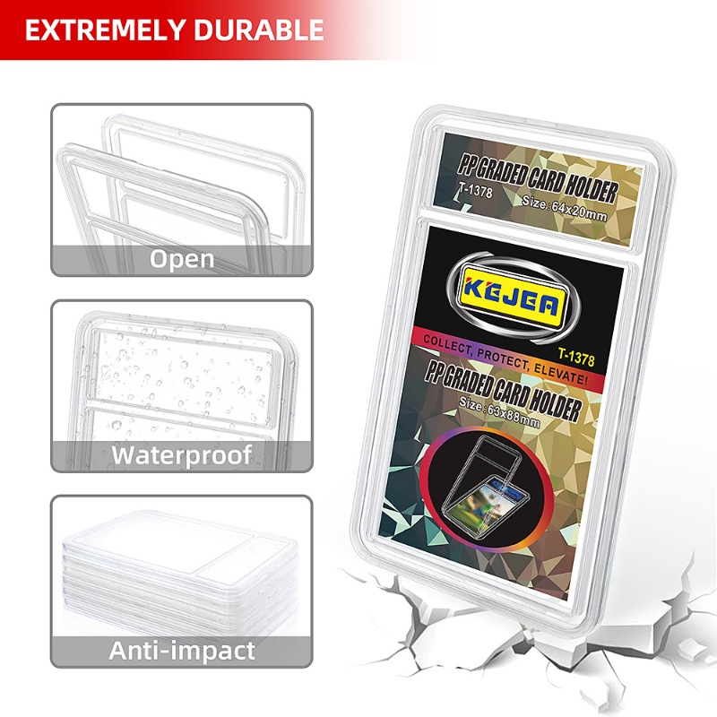 Transparent PP Graded Trading Card Sport Holder Baseball Graded Card Slab Psaed Slab Protector Cases (8)