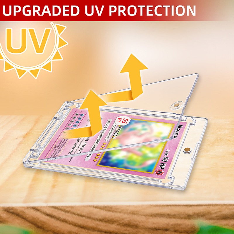 Wholesale 55 Pt 100% UV Protection Ultra Clear Rigid Case Magnetic Card (10)