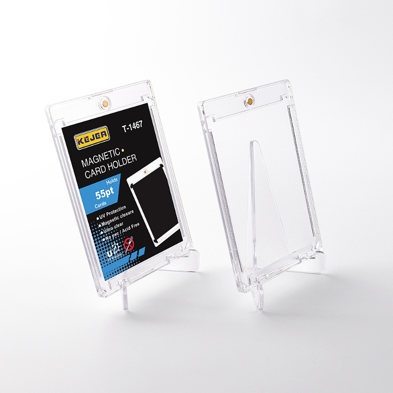 Wholesale 55 Pt 100% UV Protection Ultra Clear Rigid Case Magnetic Card (12)