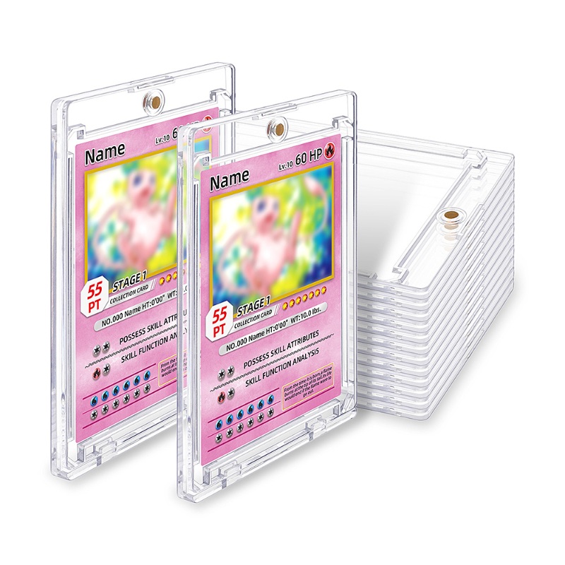 Wholesale 55 Pt 100% UV Protection Ultra Clear Rigid Case Magnetic Card (13)