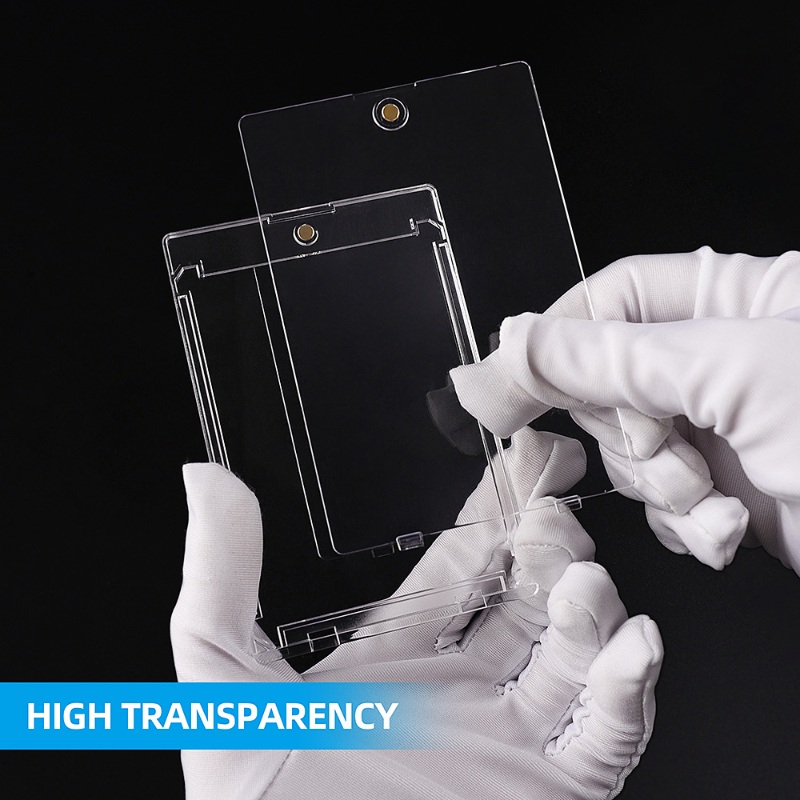 Wholesale 55 Pt 100% UV Protection Ultra Clear Rigid Case Magnetic Card (14)
