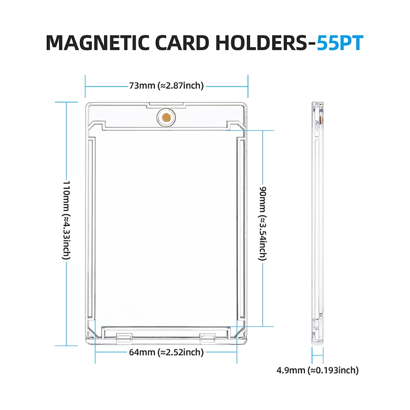 Wholesale 55 Pt 100% UV Protection Ultra Clear Rigid Case Magnetic Card (19)