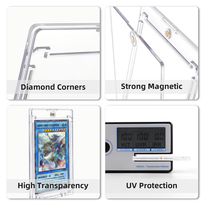 Wholesale 55 Pt 100% UV Protection Ultra Clear Rigid Case Magnetic Card (3)