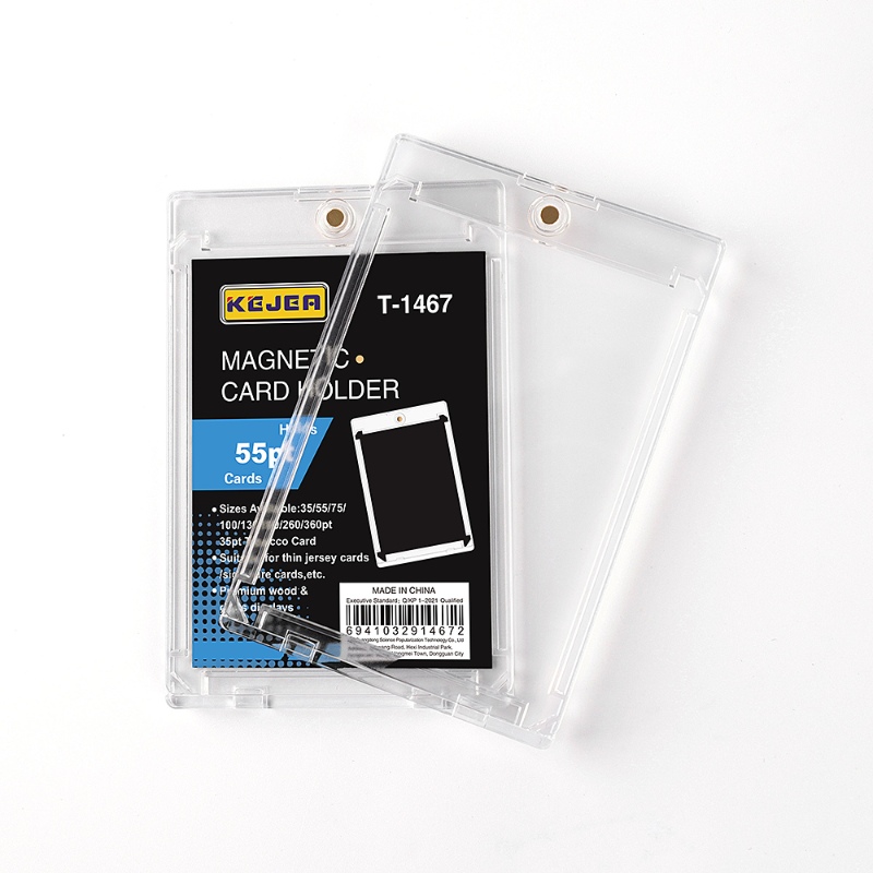 Wholesale 55 Pt 100% UV Protection Ultra Clear Rigid Case Magnetic Card (5)
