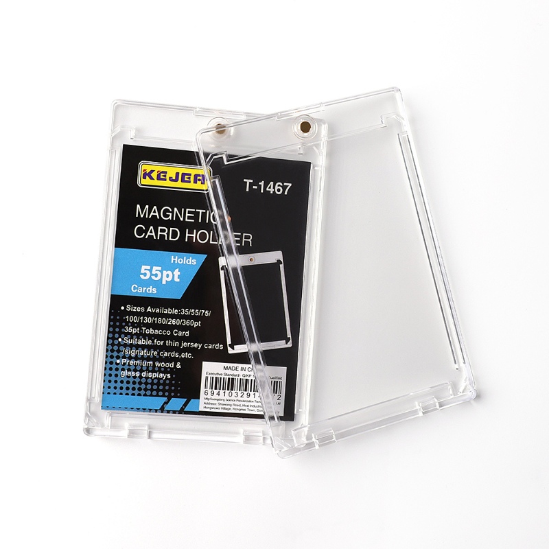 Wholesale 55 Pt 100% UV Protection Ultra Clear Rigid Case Magnetic Card (7)