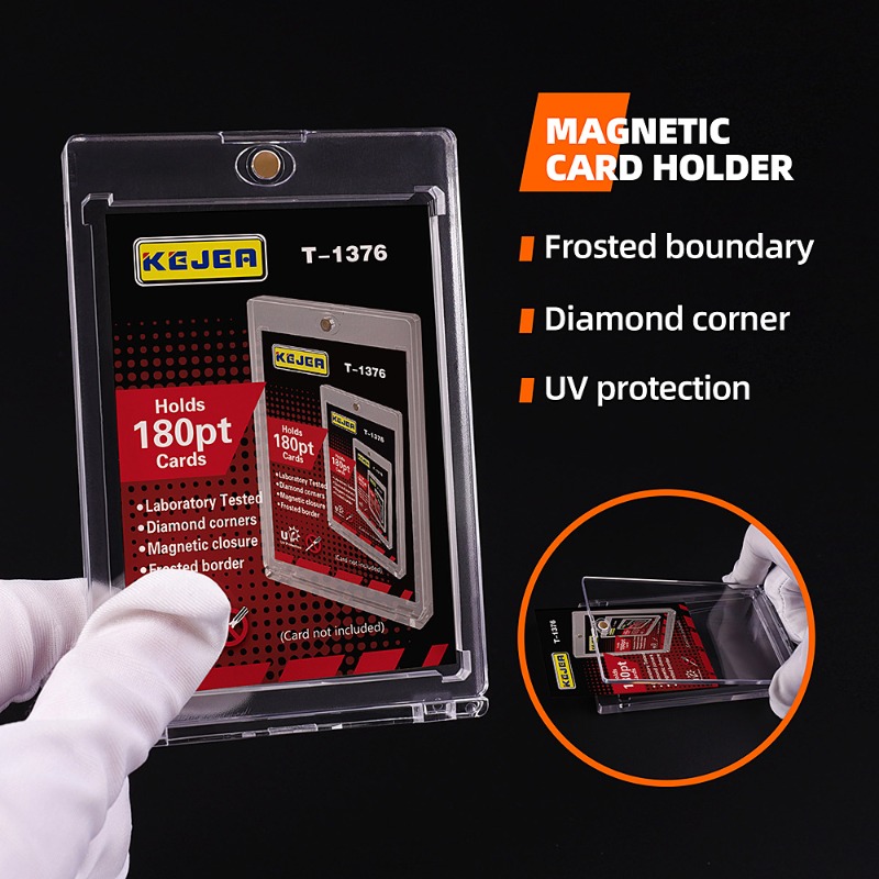 Wholesale Sport Baseball Clear Plastic Top loader One Touch Sleeve Case Trading Cards (4)