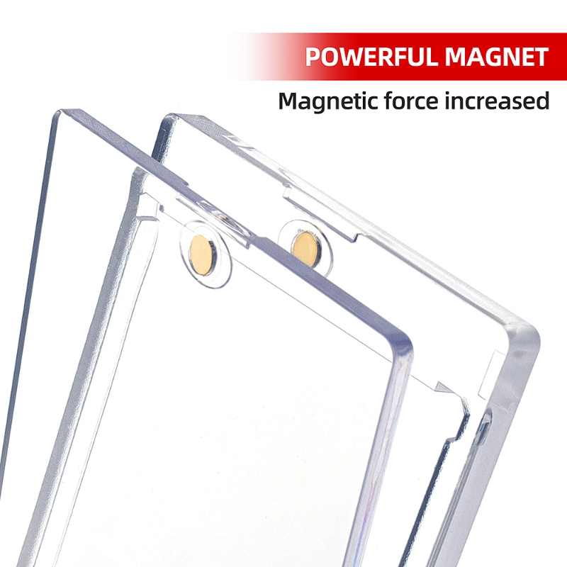 Wholesale Sport Baseball Clear Plastic Top loader One Touch Sleeve Case Trading Cards (5)