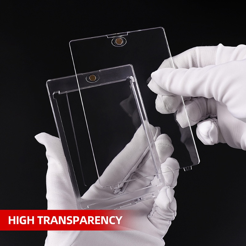 Wholesale Sport Baseball Clear Plastic Top loader One Touch Sleeve Case Trading Cards (7)