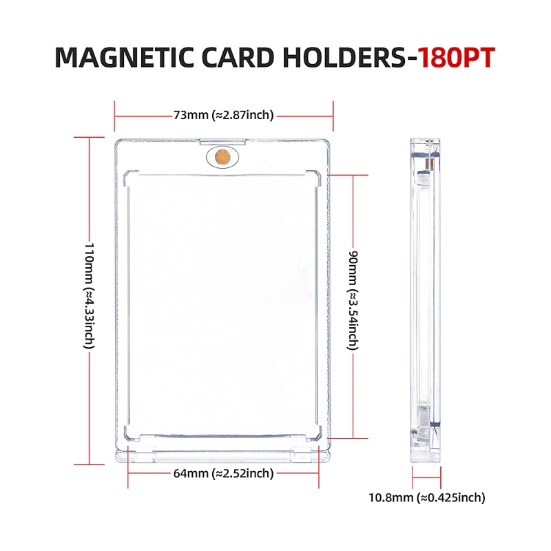 Wholesale Sport Baseball Clear Plastic Top loader One Touch Sleeve Case Trading Cards (8)