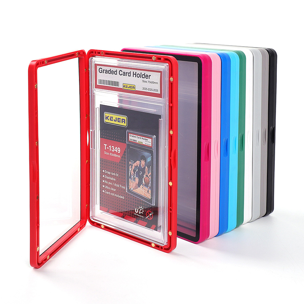 Premium Graded Card Magnetic Holder Ultra-clear Scratch-proof Dust-proof Card Case for Sports Game Trading Cards Precise Locking